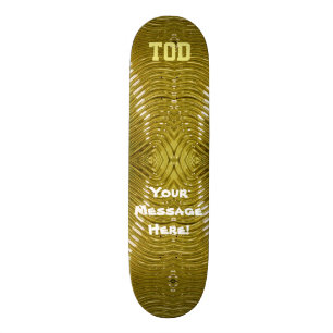 Solid Gold Skateboard