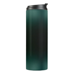 Solid Gradient Pattern   Dark Emerald Ombre Thermal Tumbler