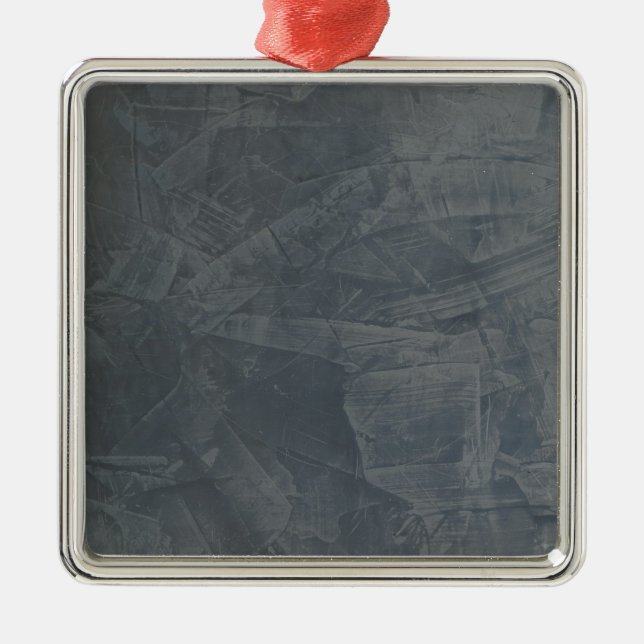 Solid Gray Metal Tree Decoration (Front)