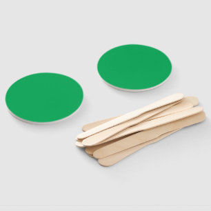 Solid Green Background Hand Fan
