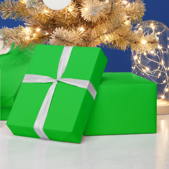Solid Green Colour Wrapping Paper (Holidays)