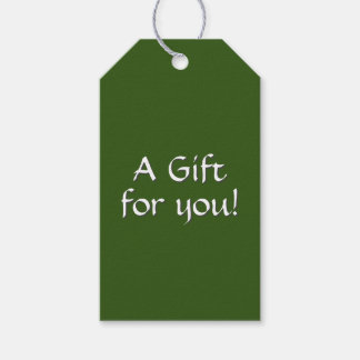Solid Green Gift Tags