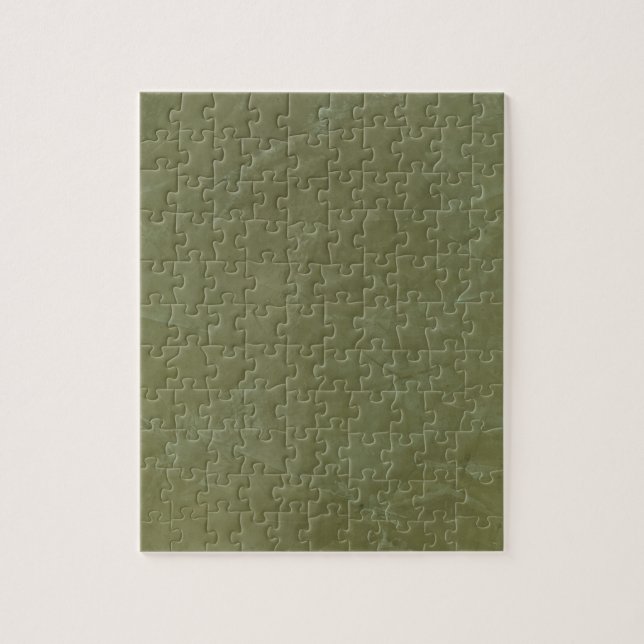 Solid Green Jigsaw Puzzle (Vertical)