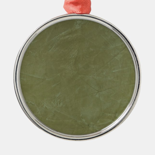 Solid Green Metal Tree Decoration (Front)