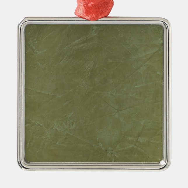 Solid Green Metal Tree Decoration (Front)