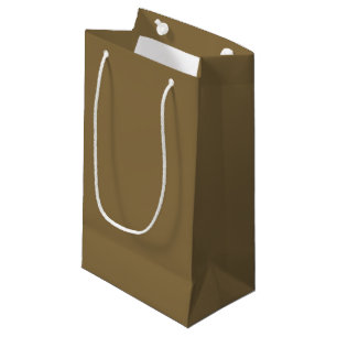 Solid grey brown small gift bag