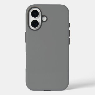 Solid Grey Colour iPhone 16 Case
