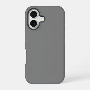 Solid Grey Colour iPhone 16 Case