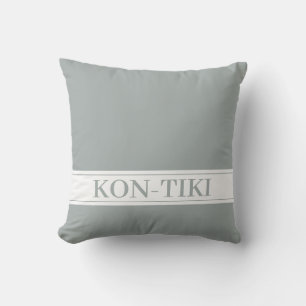 Solid Grey Green Exterior. Custom Outdoor Pillow