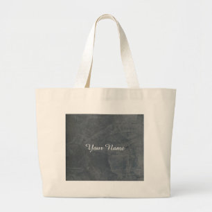 Solid Grey Large Tote Bag