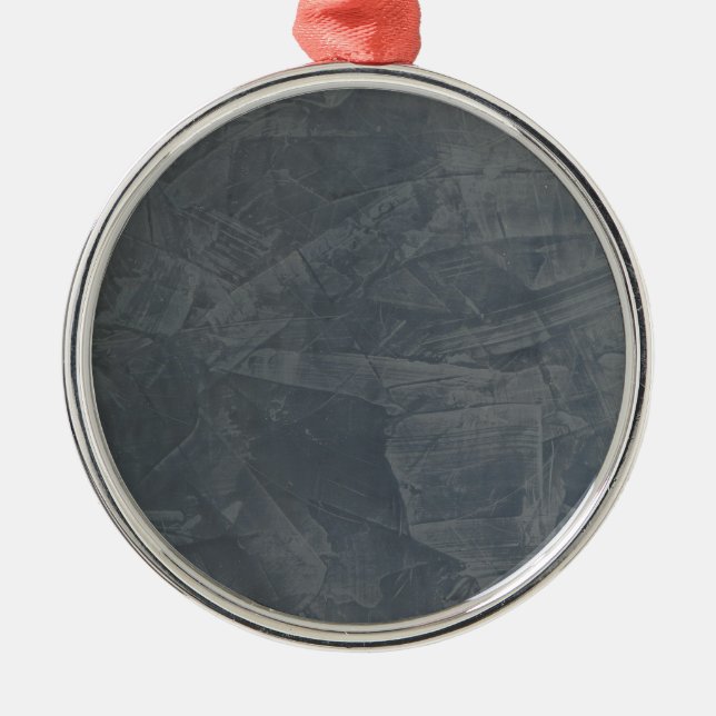 Solid Grey Metal Tree Decoration (Front)