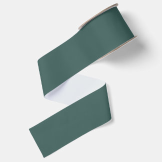 Solid grey turquoise grosgrain ribbon