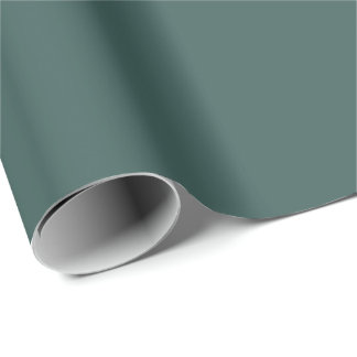 Solid grey turquoise wrapping paper