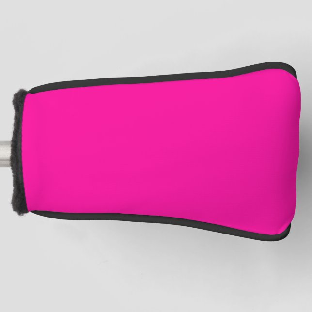 Solid Hot Pink Golf Head Cover (Front)