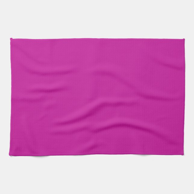 Solid Hot Pink Kitchen Towel (Horizontal)