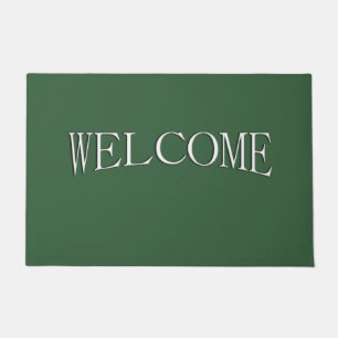 Solid Hunter Green Welcome Mat