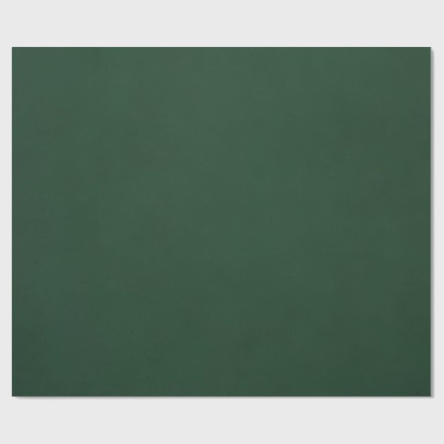 Solid Hunter Green Wrapping Paper (Flat)