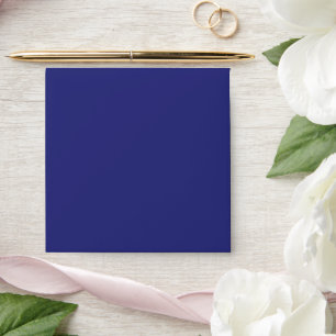 Solid Indigo Blue Square Envelope