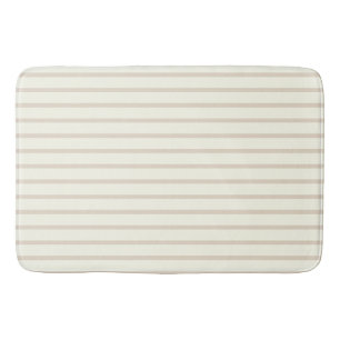 Solid Ivory & Almond Color Minimalist Plain Modern Bath Mat