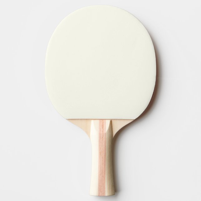 Solid Ivory and Warm Black Colour  Ping Pong Paddle (Front)