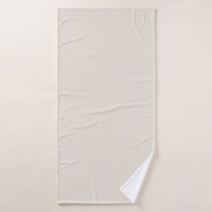 Solid Ivory Beige Natural Shade Bath Towel