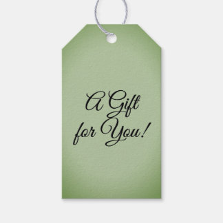 Solid Jade Green Celadon Gift Tags
