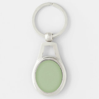 Solid Jade Green Celadon  Key Ring