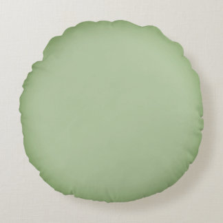 Solid Jade Green Celadon  Round Cushion