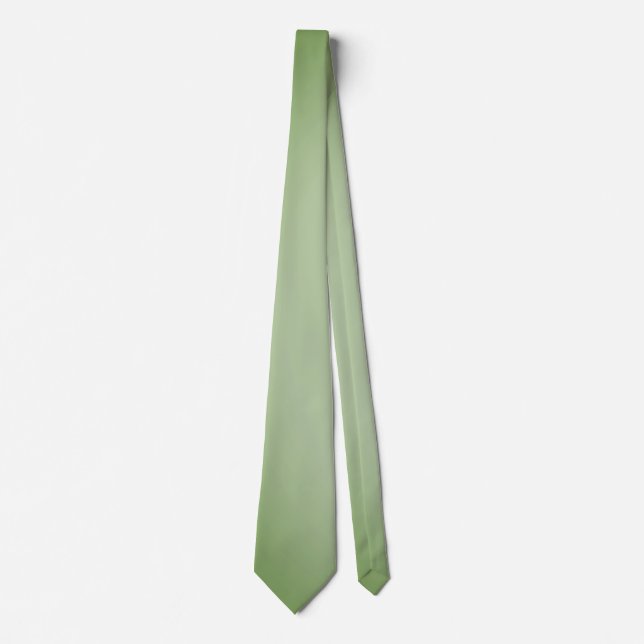 Solid Jade Green Celadon  Tie (Front)