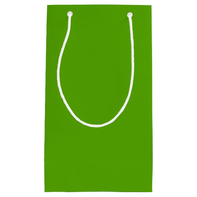 Solid Jolly Green Small Gift Bag (Front)