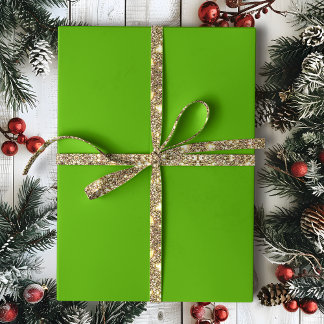 Solid Jolly Green Wrapping Paper