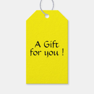 Solid Lemon Gift Tags