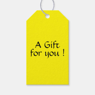 Solid Lemon Gift Tags