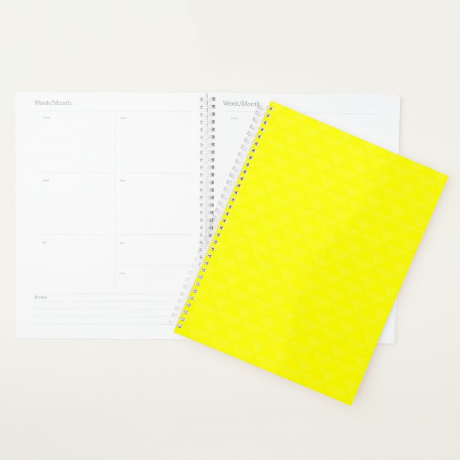 Solid, lemon, yellow planner (Display)