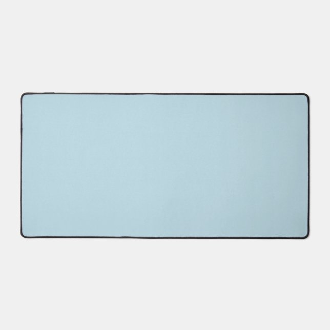 Solid Light Blue Background Desk Mat (Front)