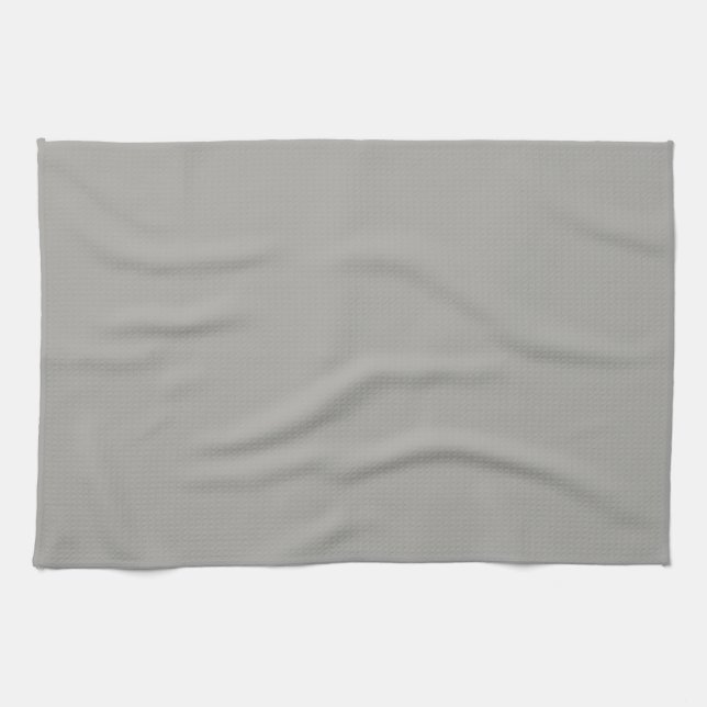Solid Light Grey Kitchen Towel (Horizontal)