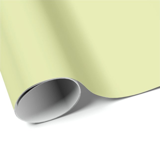 Solid Light Grey Yellow  Wrapping Paper (Roll Corner)