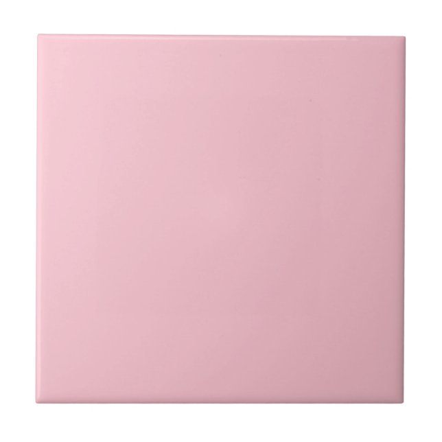 Solid Light Pink Colour Tile (Front)