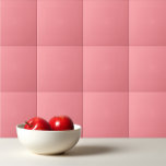 Solid light salmon pink tile<br><div class="desc">Solid color coral pink design.</div>