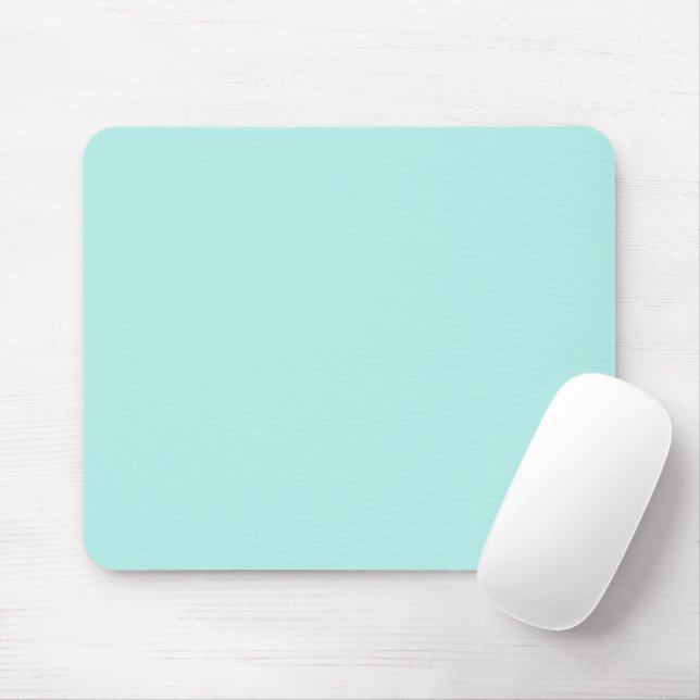 Solid light turquoise mouse pad (With Mouse)