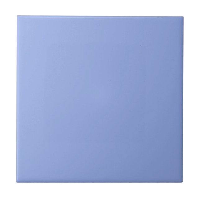 Solid Light Ultramarine Blue Tile (Front)