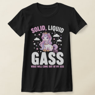 Solid Liquid Gas Unicorn – Funny Physics Science T-Shirt
