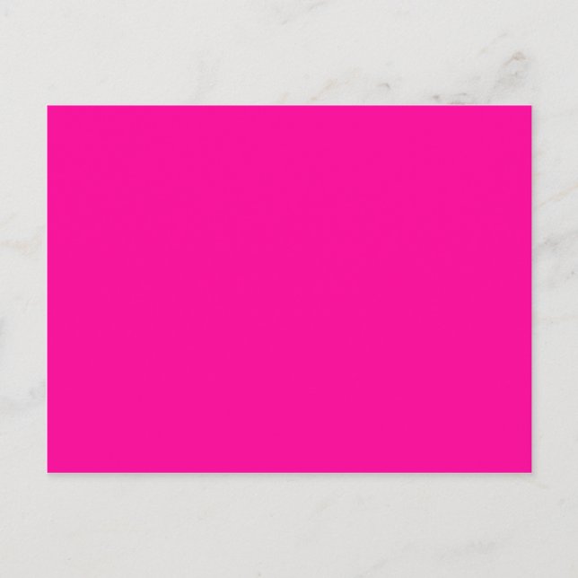 Solid Magenta Background Web Colour FF0099 Postcard (Front)