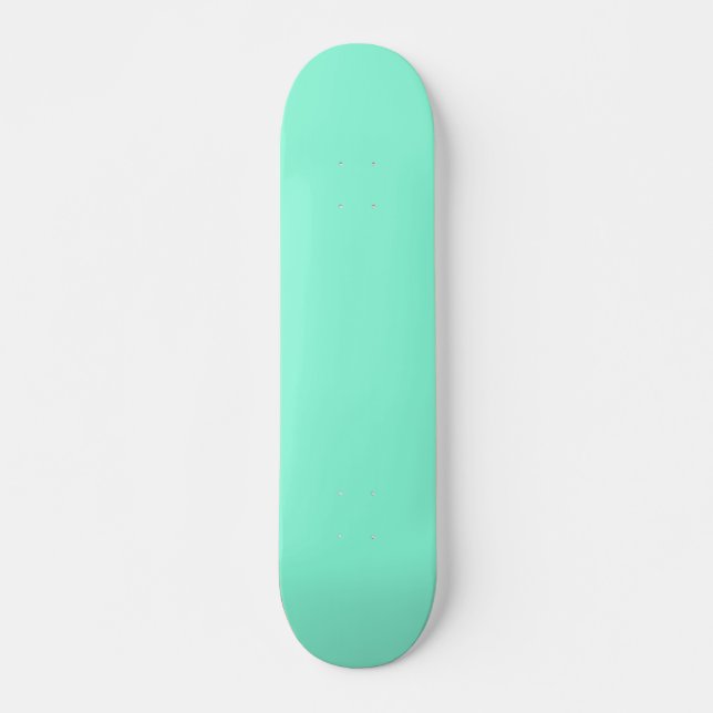 Solid magic mint skateboard (Front)