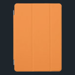 solid mango orange color iPad pro cover<br><div class="desc">Trendy simple solid mango orange design.</div>