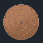 Solid milk chocolate brown dartboard<br><div class="desc">Solid color milk chocolate brown design.</div>