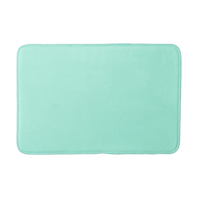Solid Mint Green Bath Mat (Front)