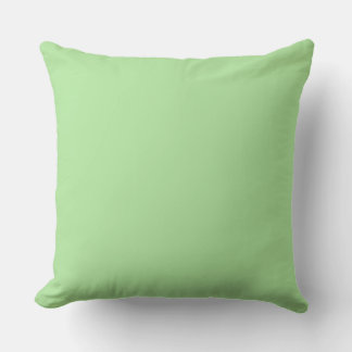 Solid Mint Green Throw Pillow