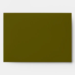 Solid Mossy Forest Green Wedding Envelope