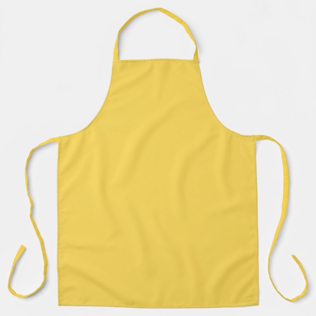 Solid Mustard Yellow Apron (Front)